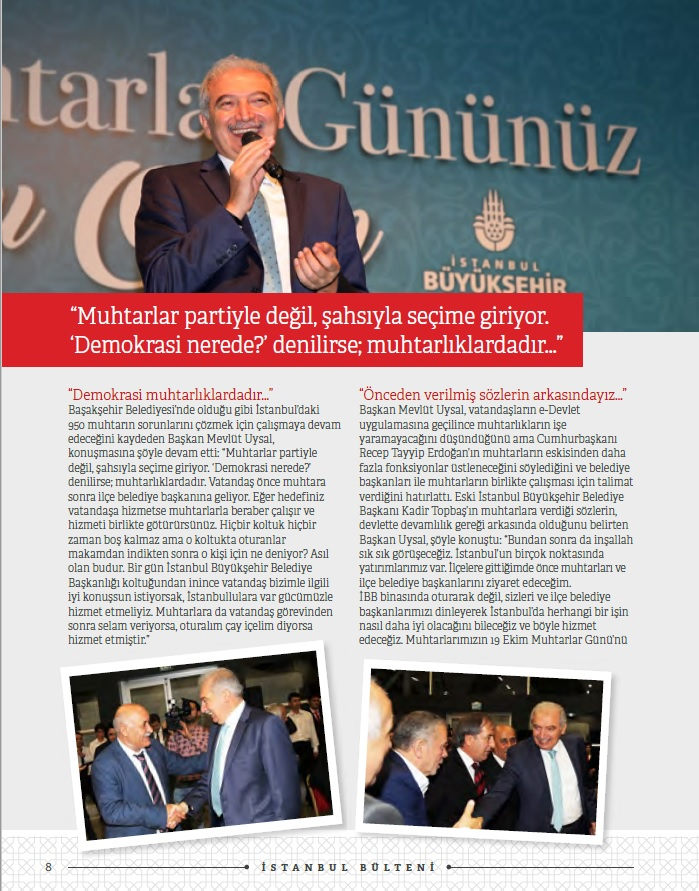 Başkan Mevlüt Uysal İstanbul muhtarları ile buluştu - Basında Biz - MUHTARLIKLAR MÜDÜRLÜĞÜ